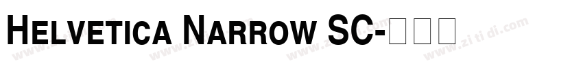 Helvetica Narrow SC字体转换